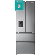 Hisense RF632N4WIE Réfrigérateur Combi No Frost Porte française, avec distributeur, No Frost, 2 m