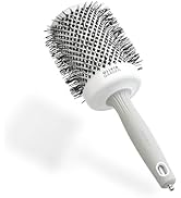 Olivia Garden Expert Blowout Shine – Blanc & Gris - 65 - Brosse ronde en céramique antistatique p...