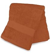 Soleil d'ocre Drap de Bain en Coton 500gr/m2 100X140 cm Lagune Terra