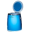 de marque Lytetla au fini bleu métallisé avec couvercle transparent, dotée d'un design cylindrique compact pour