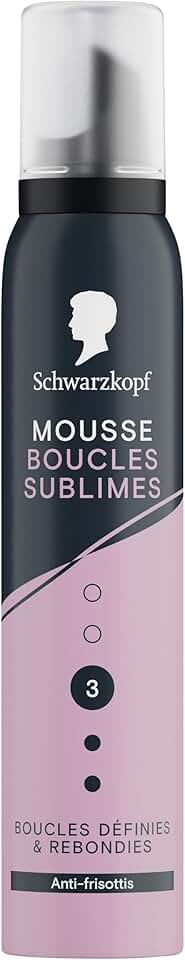 Schwarzkopf - Mousse Boucles Sublimes - 200ml - boucles définies, tenue longue, formule végane