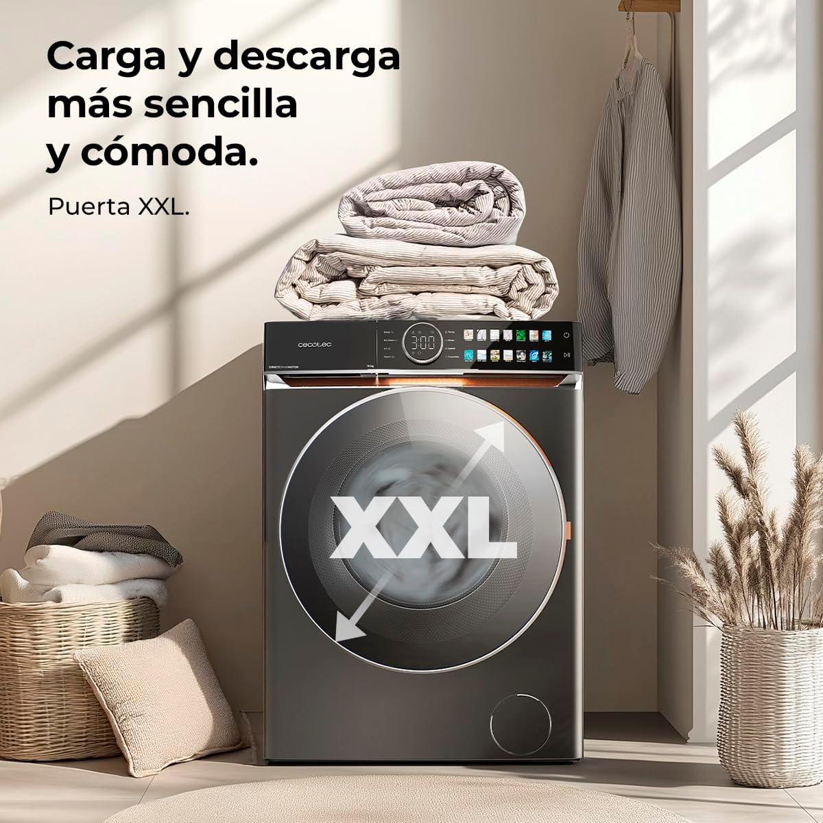 Cecotec - lave-linge - capacité 8 kg, 1400 tr/min, classe A