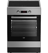 Beko FSM69301XCT Cuisinière - fours et cuisinières (Autonome, Induction, Multifonction, Induction, 60 cm, 72 L), Garra...