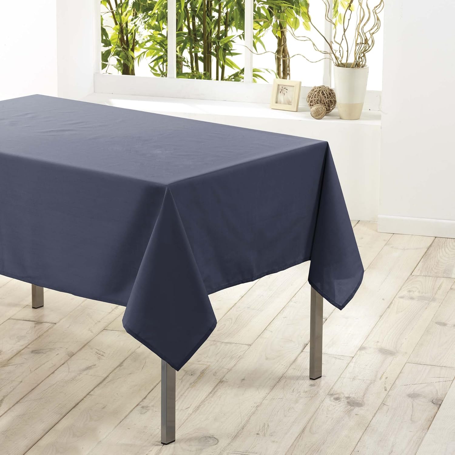 Douceur d'Intérieur - Essentiel - nappe 140x200 cm polyester uni béton