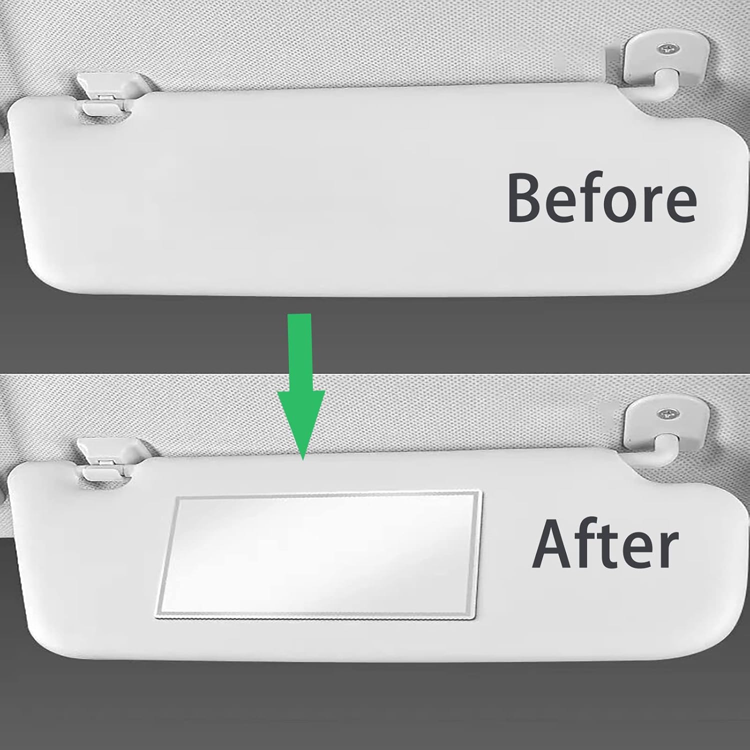 Miroir de maquillage HD auto-adhésif, inox, compact, carré, portable