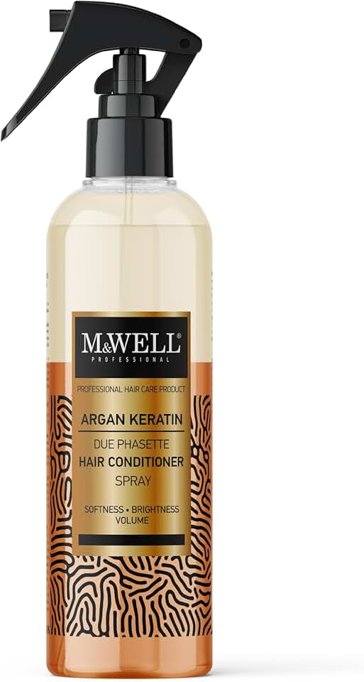 M&WELL - Duophase Duophasette - 400ml - Argan, kératine, souplesse, brillance
