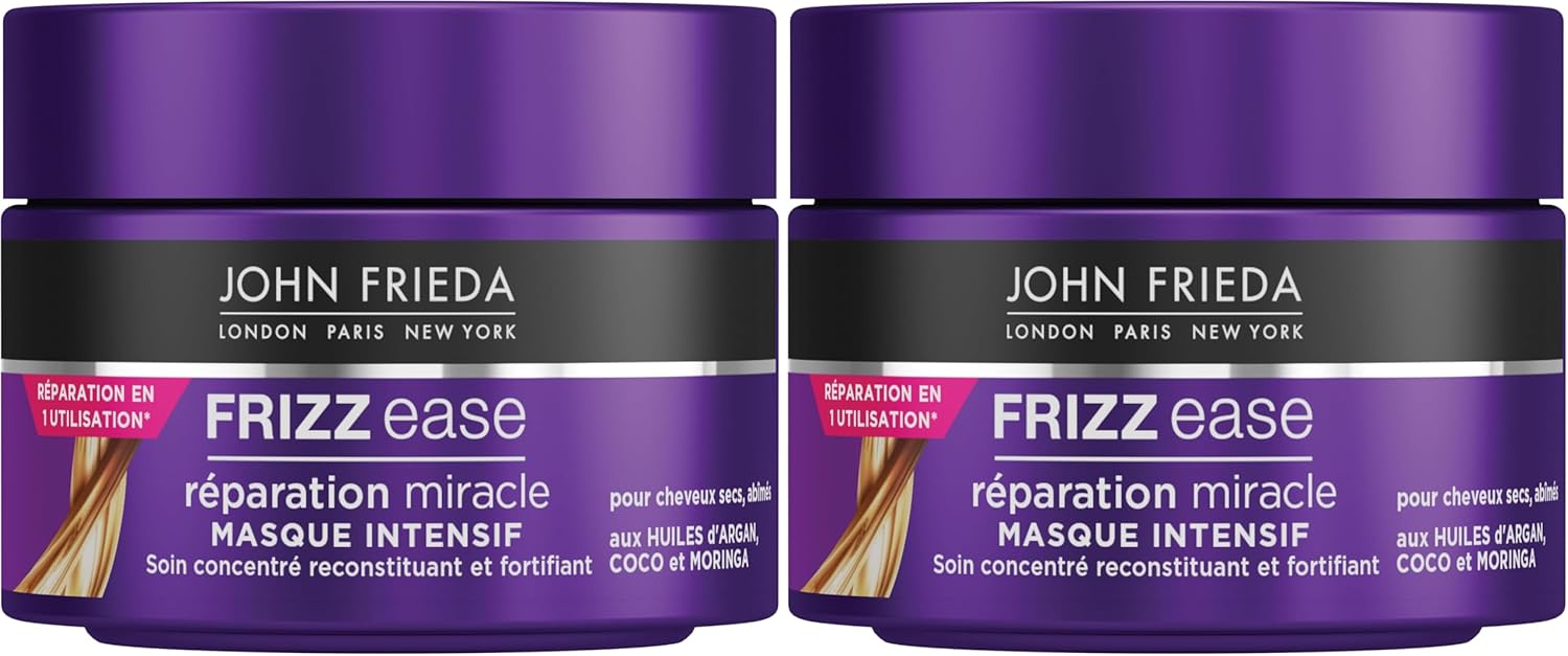 John Frieda - Frizz Ease Réparation Miracle - 250ml x2 - masque intensif cheveux