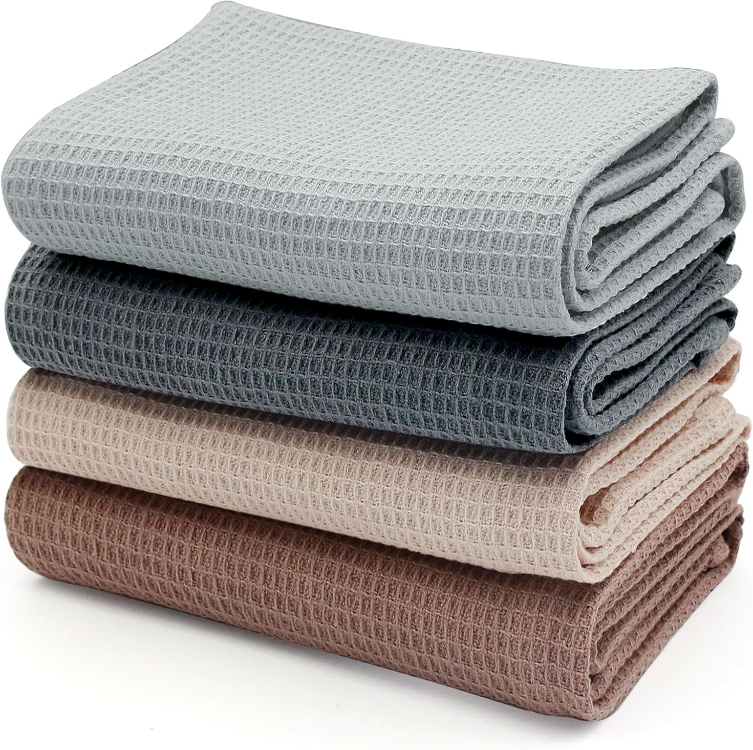 Torchons de cuisine – lot de 4 – 45x65cm – 100% coton, super absorbants