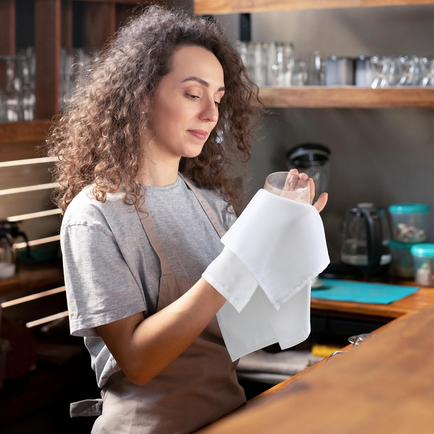 Kichly - serviettes tissu lot de 24 - 50x50cm - réutilisables, douces