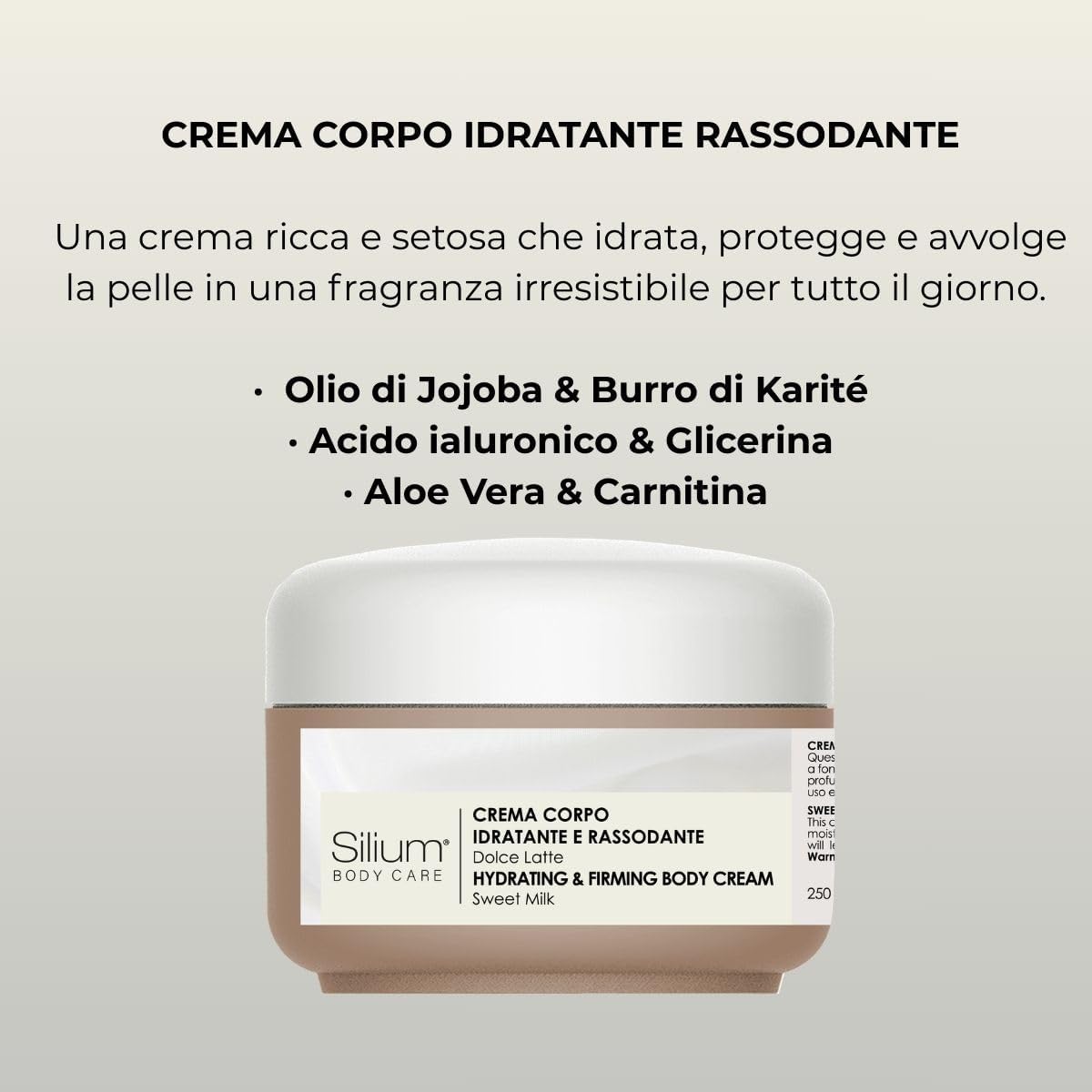 Parfum cheveux et crème corps – Doux Lait – hydratation durable, parfum délicat