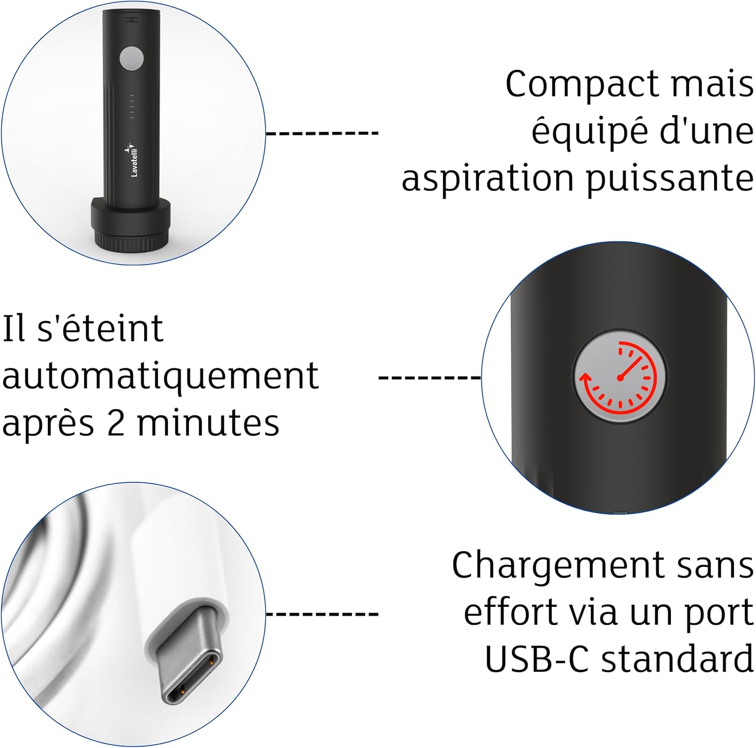 VAC-U-PUMP – Pompe à vide USB-C portable, compacte, sans fil, VACUPUMP