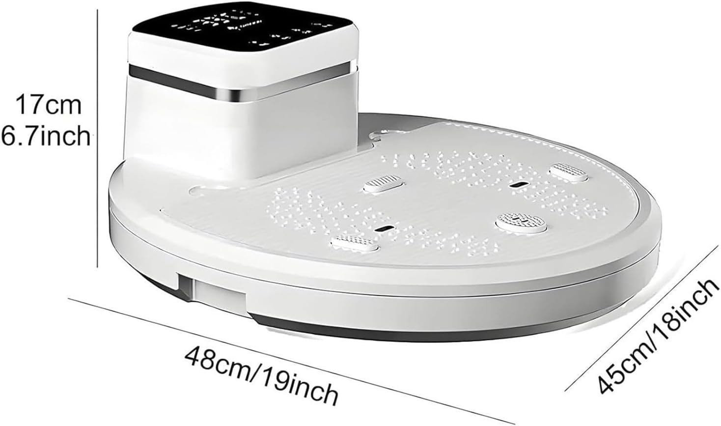 Sèche-corps 2500W, air chaud/froid, panneau LED, étanche, salle de bain