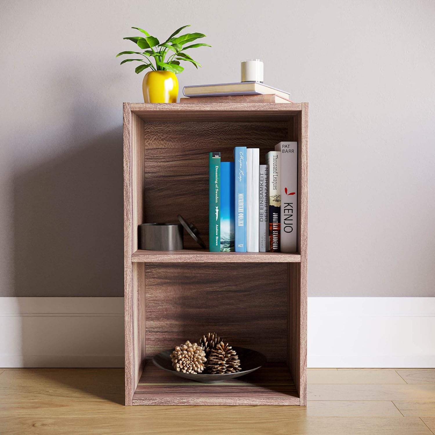 Vida Designs - Oxford 2 niveaux - 54x32x24cm - bibliothèque moderne, rangement compact