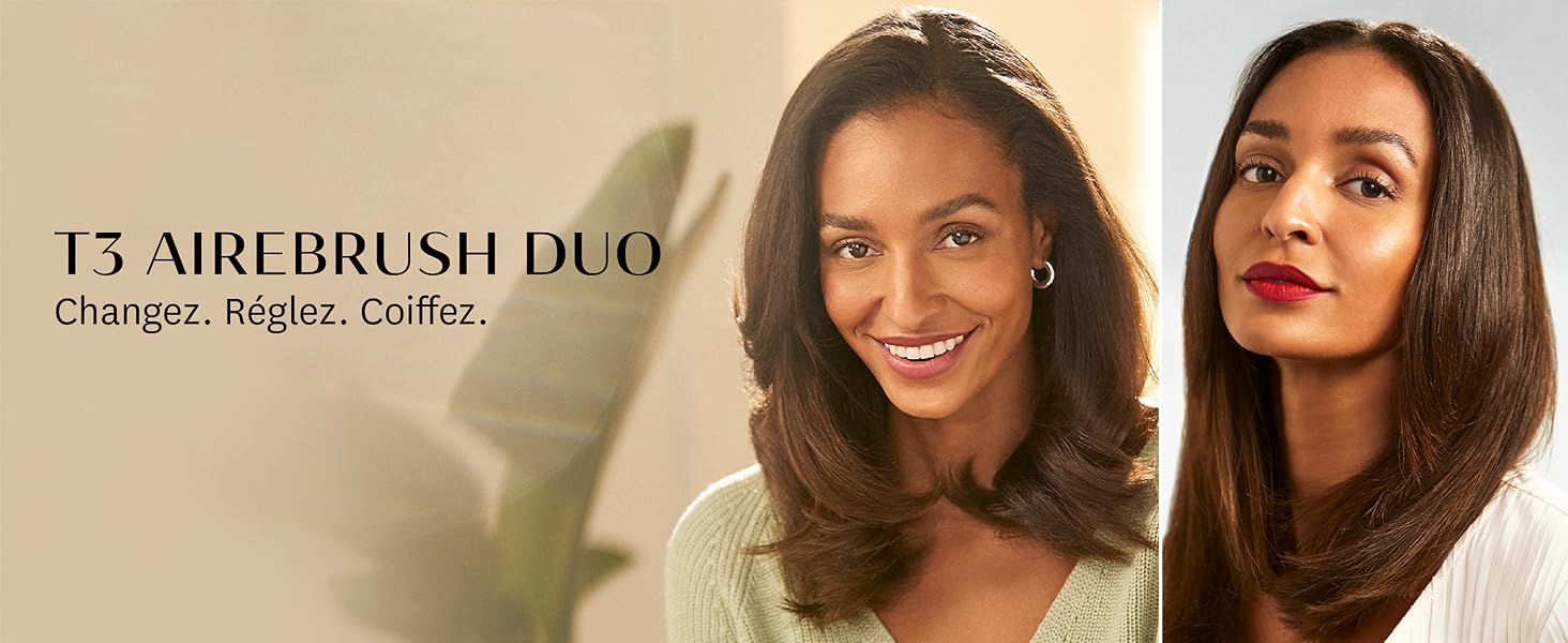 T3 AIREBRUSH DUO Changez. Réglez. Coiffez.