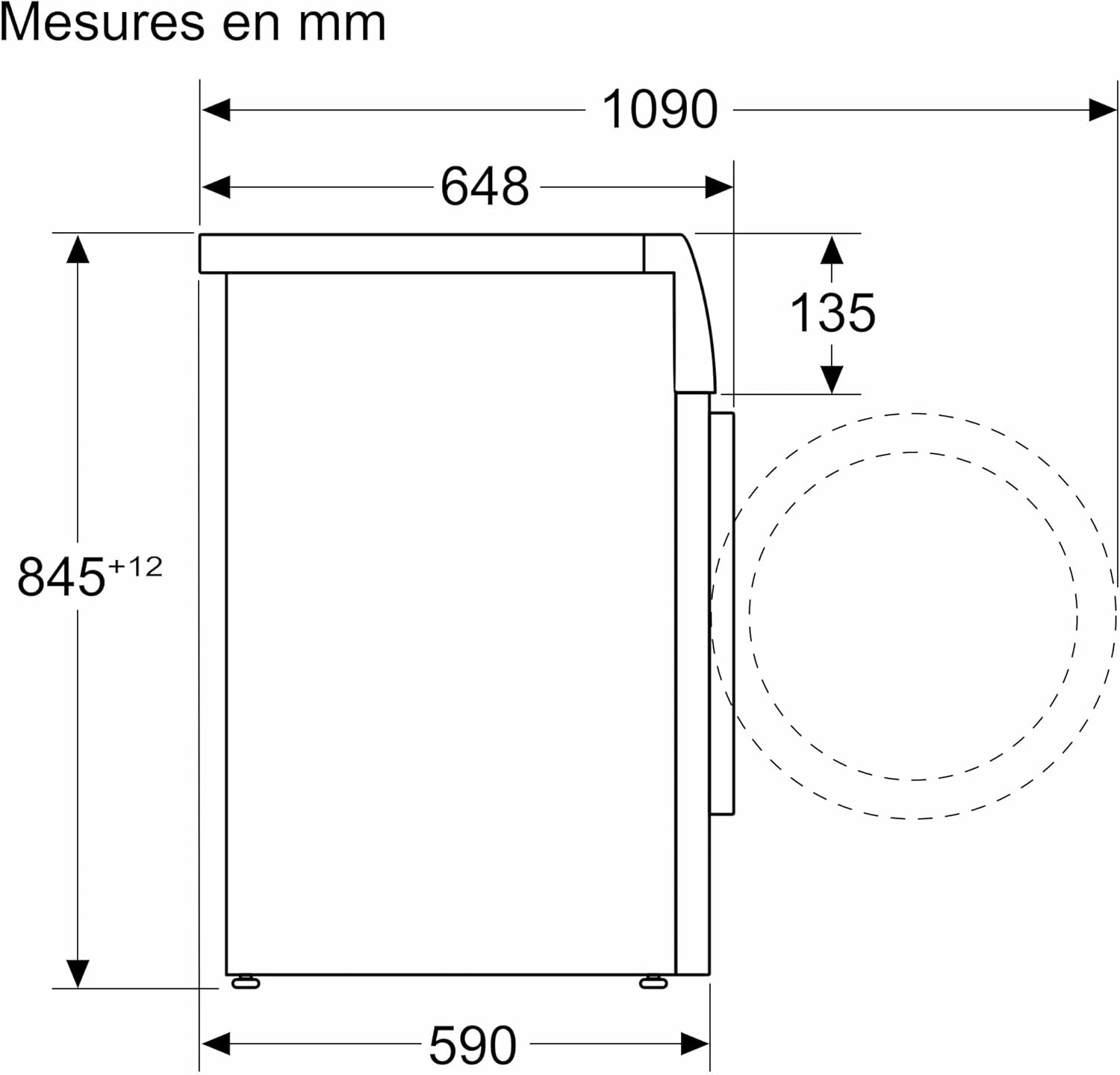 Bosch - lave-linge Série 8, 9 kg, 1400 tr/min, blanc - WGB244A2FR