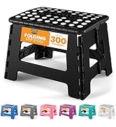 Utopia Home Tabouret Pliant 23 cm, Surface antidérapante Portable pour Enfants et Adultes, Pliabl...