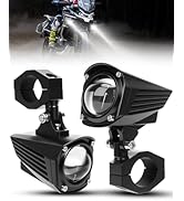 SUPAREE Phare antibrouillard LED pour moto 12 V Phare supplémentaire