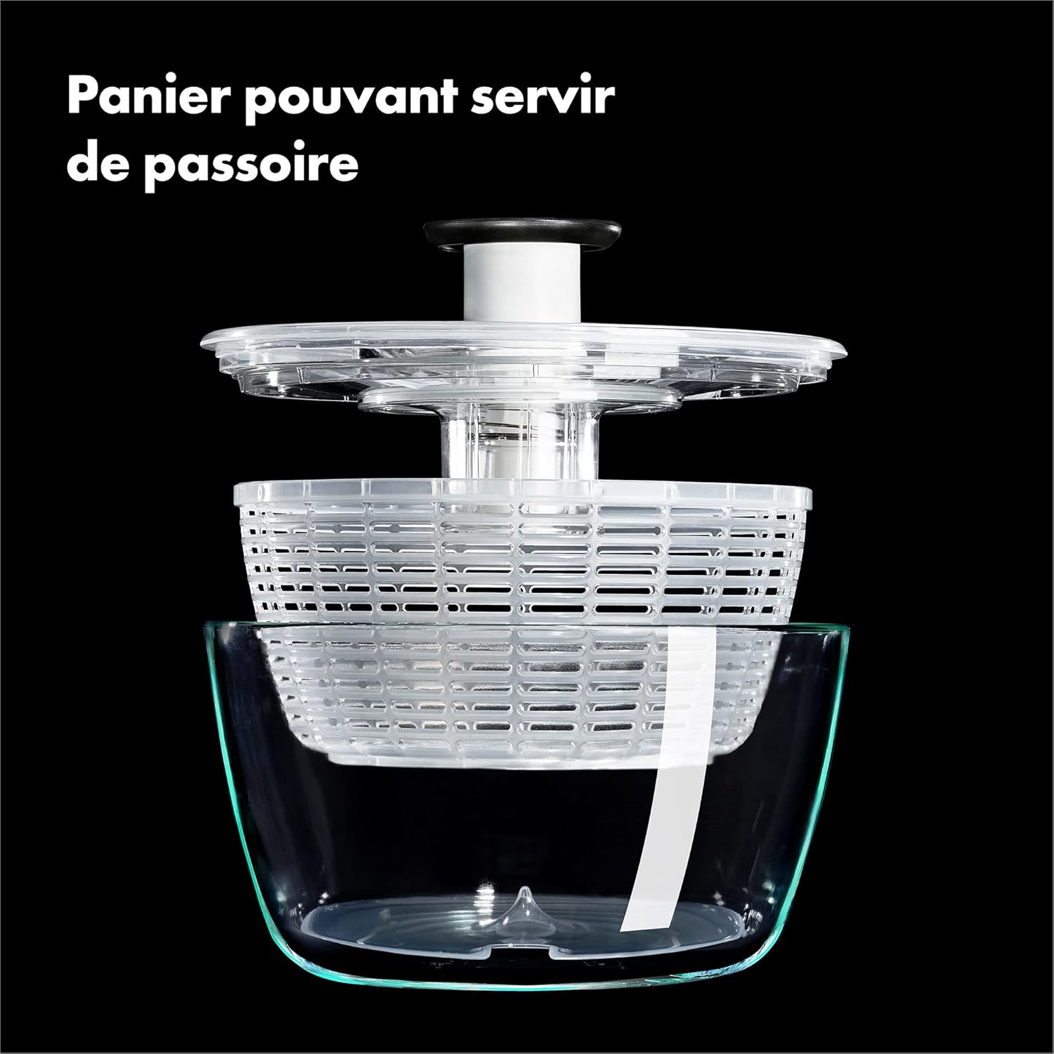 OXO - Good Grips Essoreuse à salade verre 6 L, transparente