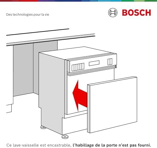 Bosch - lave-vaisselle Série 4 intégrable 60cm 13 couverts silencieux SMV4HVX45E