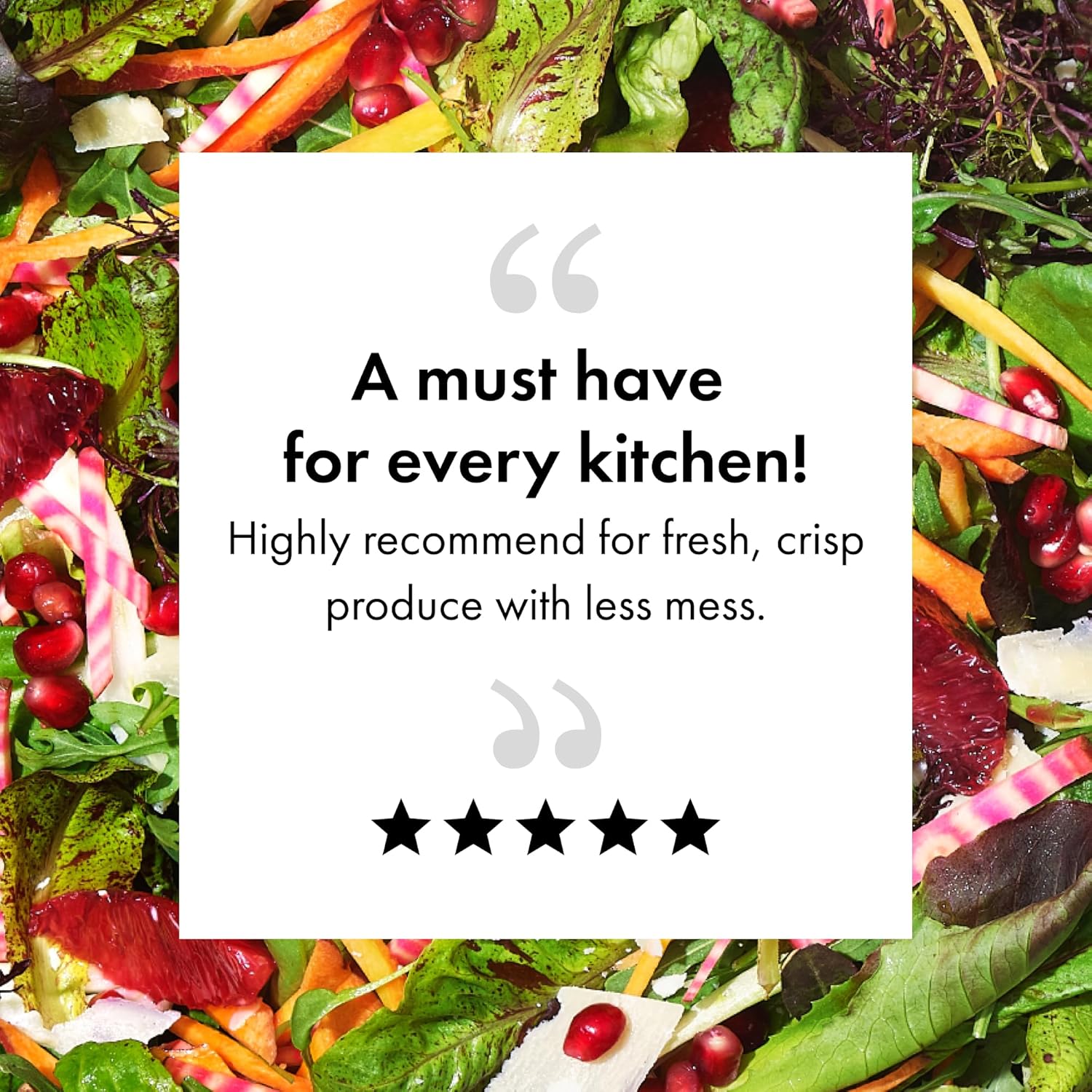 Oxo - Essoreuse à salade inox - grande capacité, poignée antidérapante - 1071497