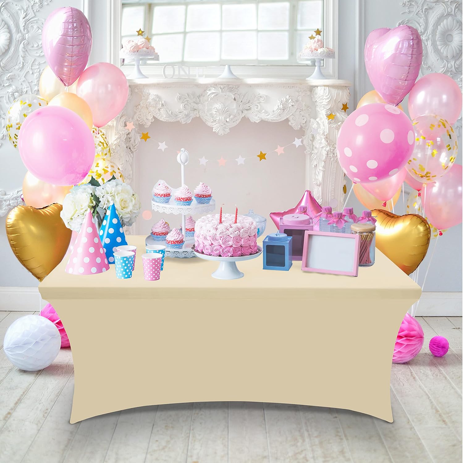 Utopia Kitchen - nappe extensible 122 cm - polyester spandex lavable