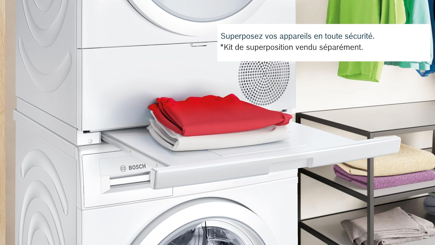 Bosch - Sèche-linge Série 6 - 9 kg, pompe à chaleur, blanc - WQG1420DFR
