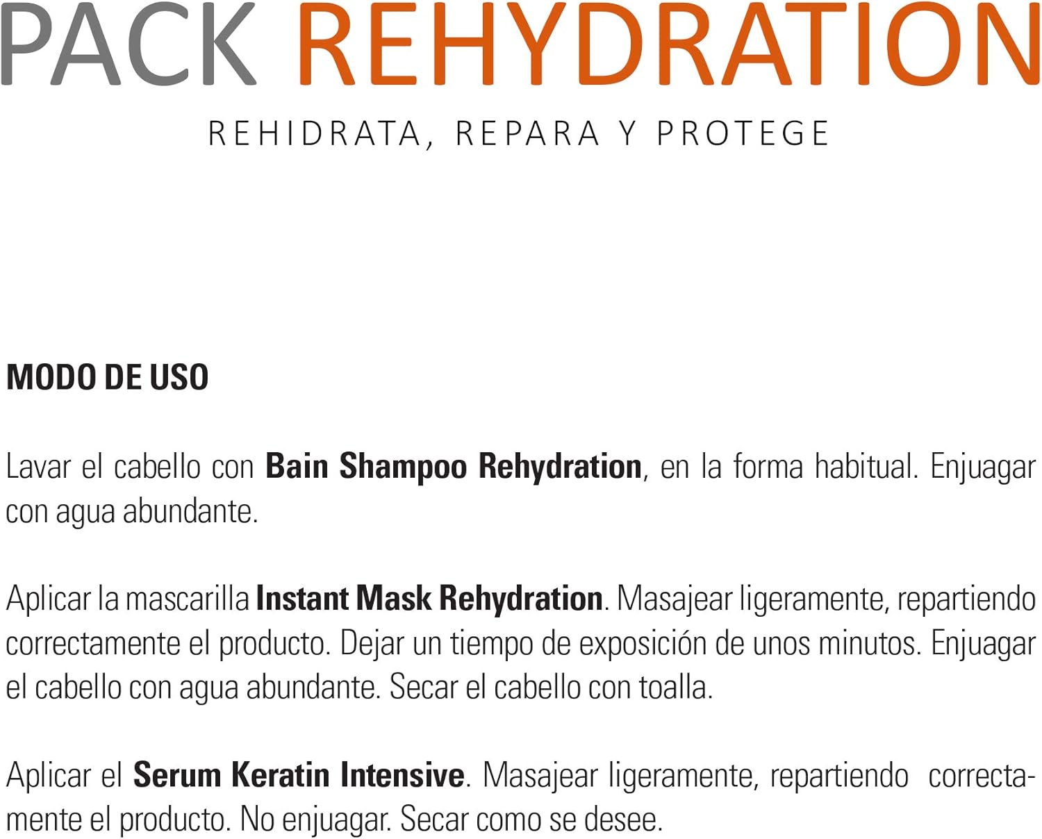 abril et nature - Rehydration - 550ml - shampoing, masque, sérum hydratants