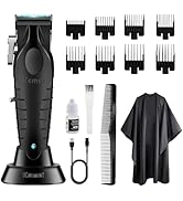 KEMEI 2296 Tondeuse à cheveux professionnelle sans fil, rechargeable USB, jusqu'à 350 min d'utili...