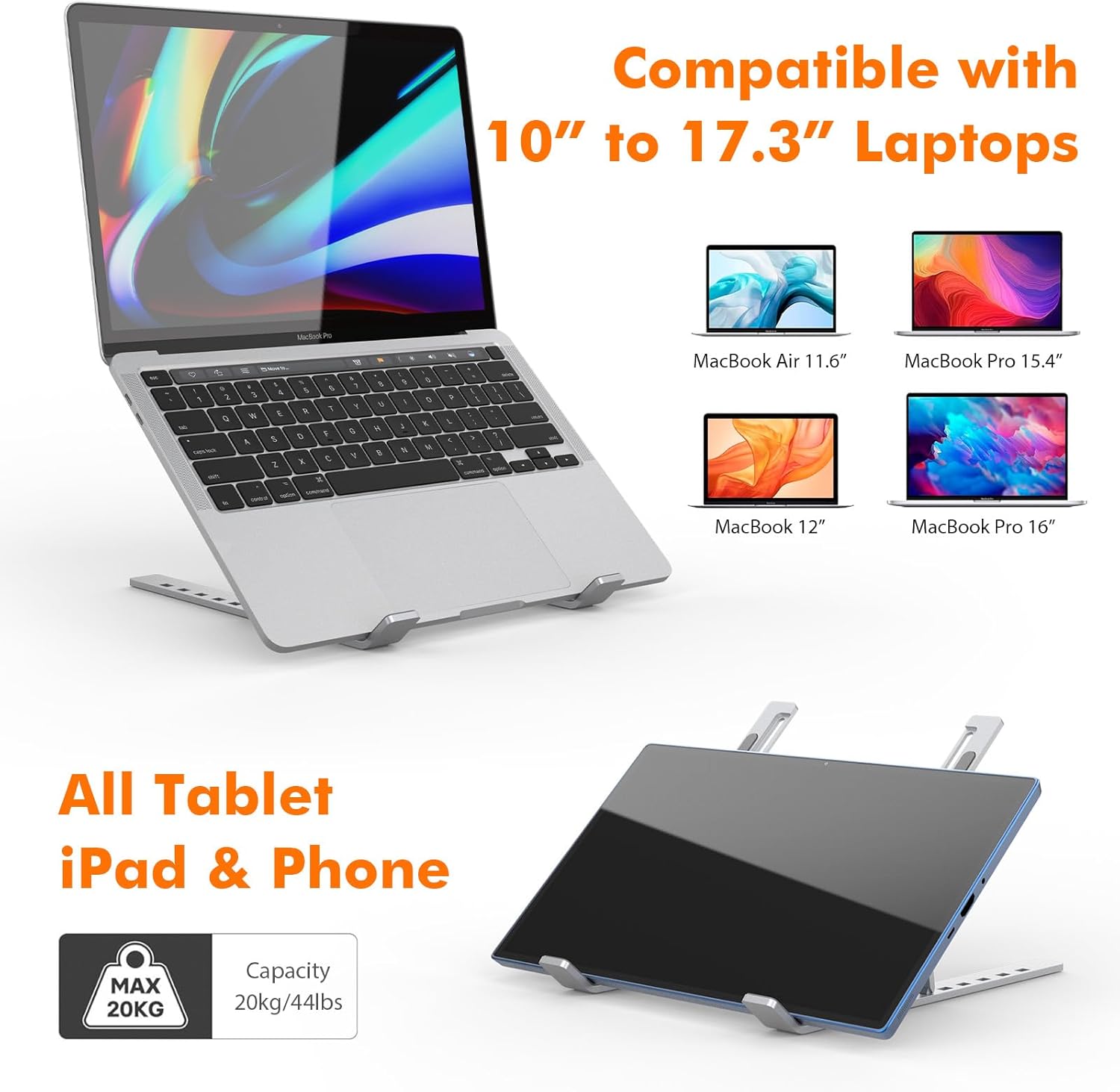 Grifema - support PC aluminium 10-17,3