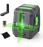 Niveau Laser Vert 25M, ENVENTOR Laser Croix Autonivelant, Modes Manuel et Autonivelant, 360° Lase...