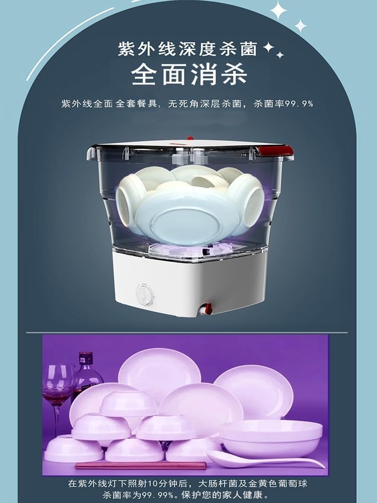 Lave-vaisselle portable pliable - compact - sans installation - idéal maison/appartement/camping-car