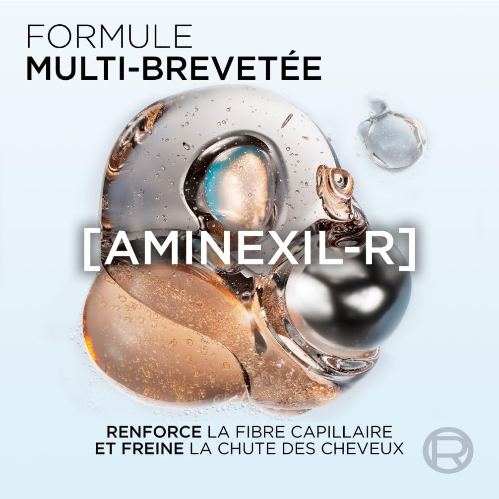 L'Oréal Paris - Elseve Fiber Booster - 2x200ml - Shampooing anti-chute sans sulfates, redensifiant, Aminexil-R