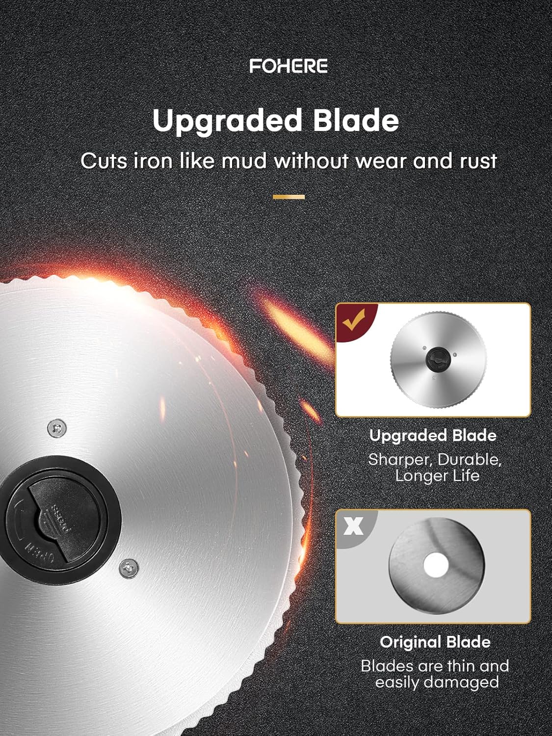 Trancheuse électrique - 200W, lames 19cm, épaisseur réglable, sécurité