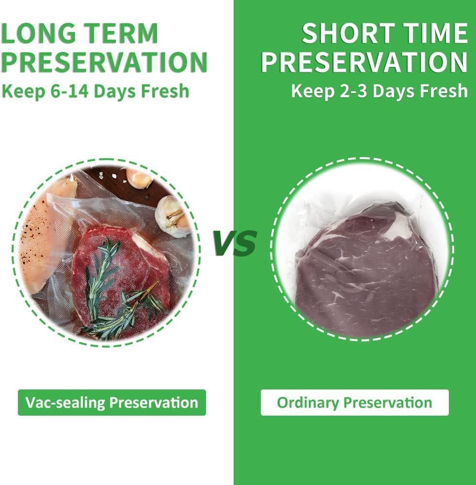 KitchenBoss - rouleaux sous vide série alimentaire - 28x300cm - lot de 6, compatibles cuisson