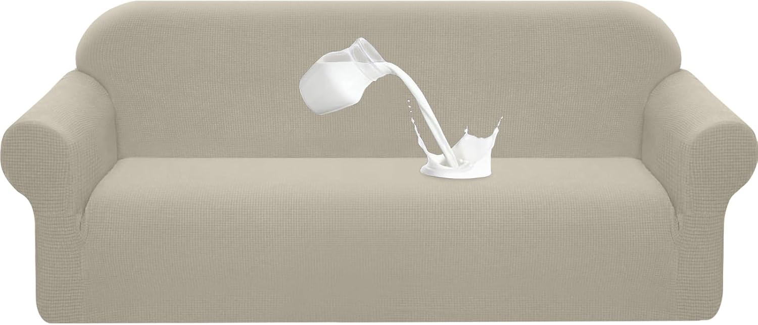 Granbest - housse extensible imperméable 4 places, élasthanne, sable