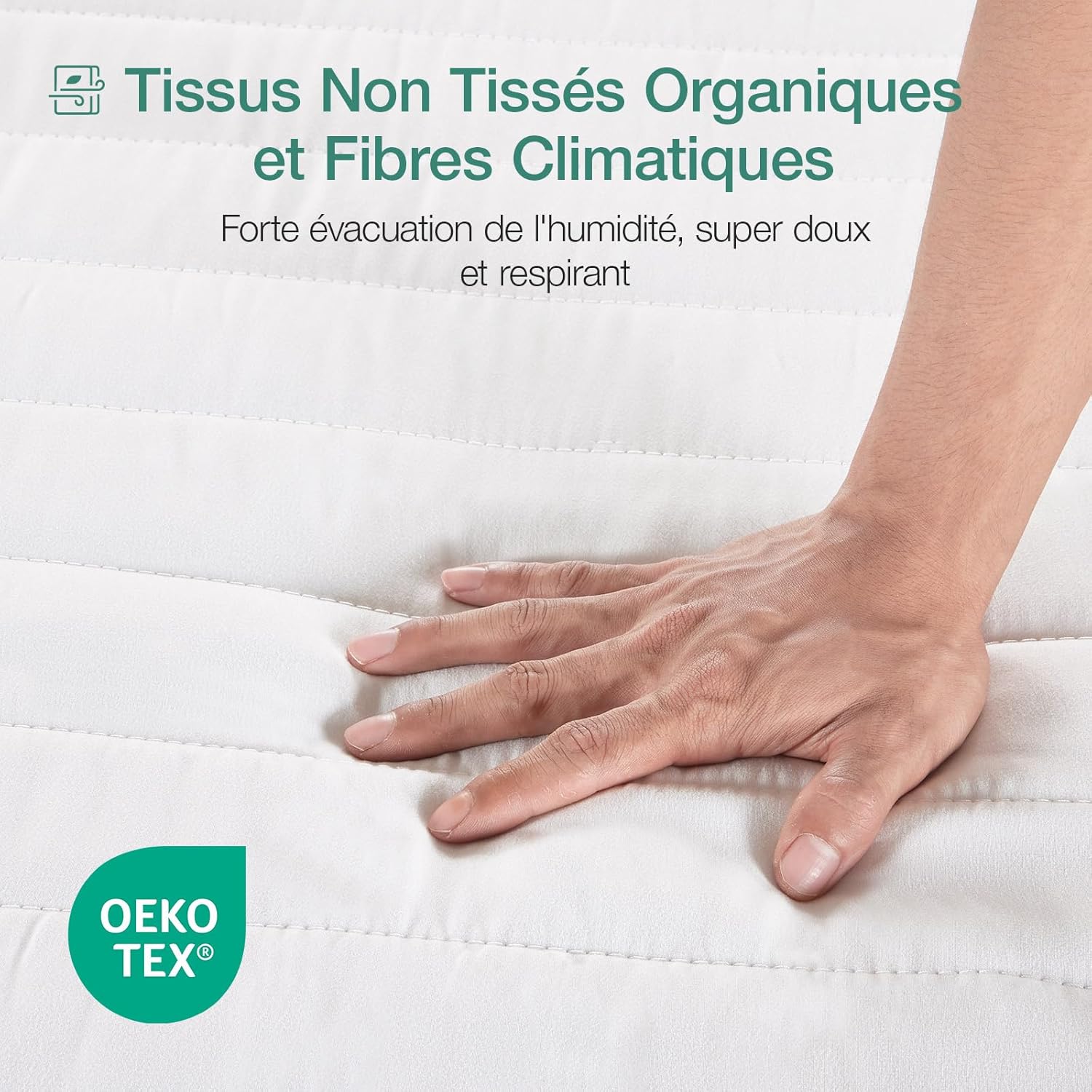 Novilla - Matelas 7 zones mousse - 90x200 cm, 18 cm, housse amovible