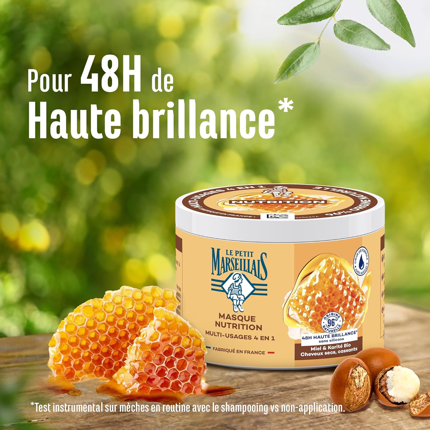 Le Petit Marseillais - masque 4 en 1 370ml - nutrition miel & karité bio