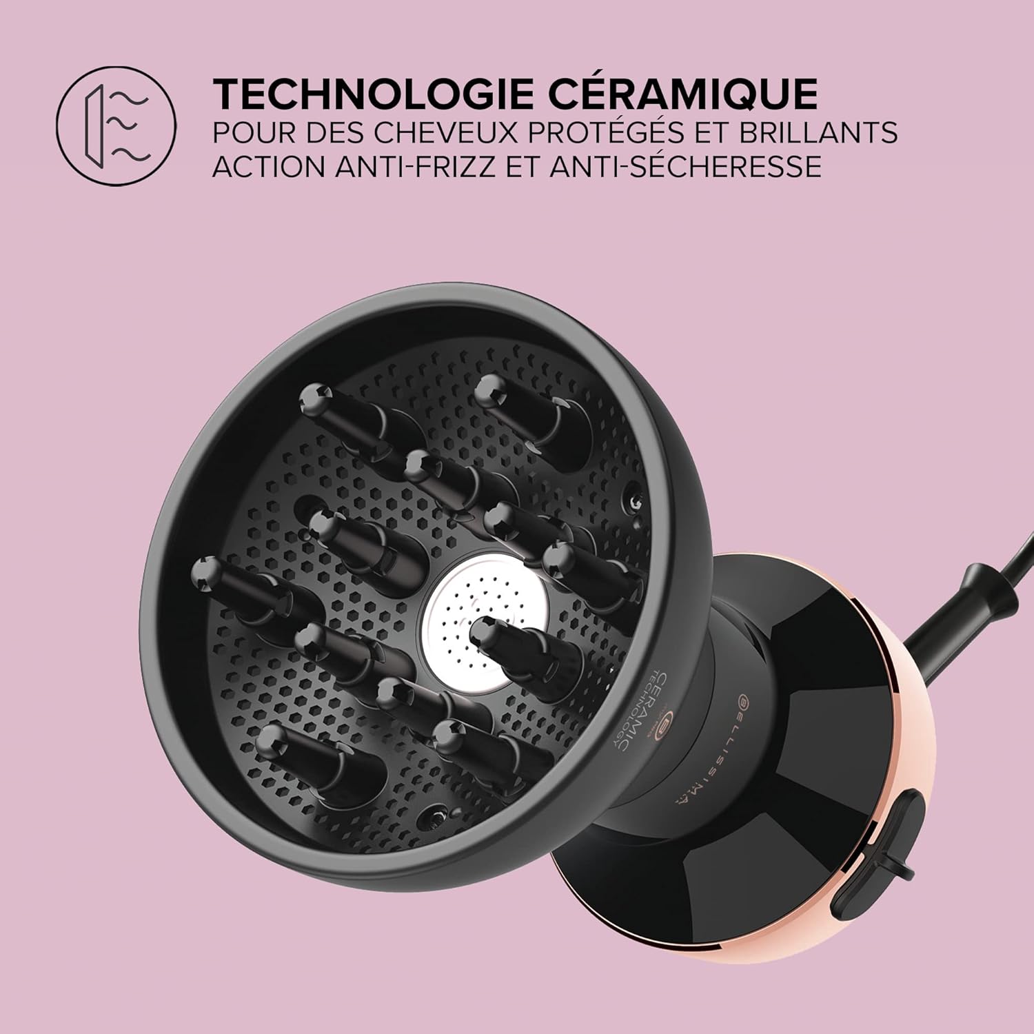 Bellissima - My Pro Diffon Ceramic - sèche-cheveux diffuseur, céramique, 2 vitesses, séchage doux, 700W
