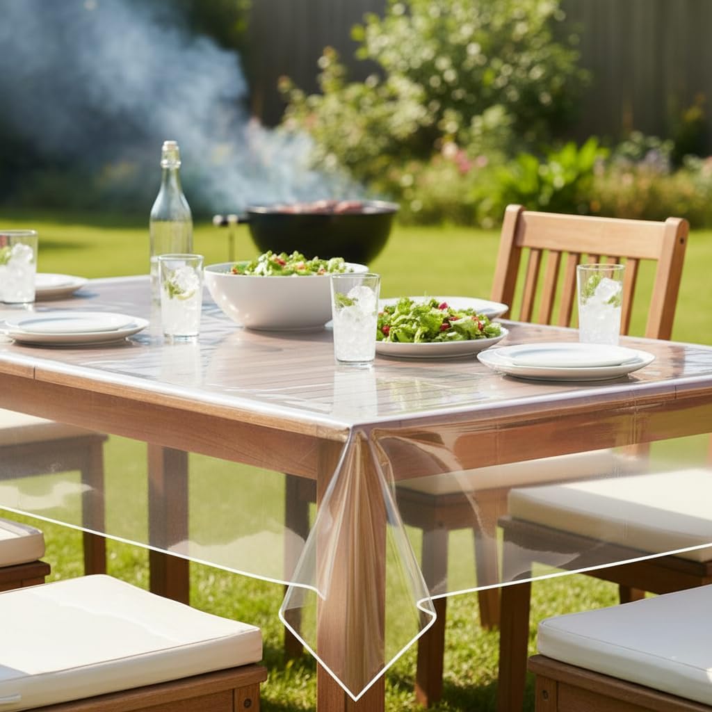 VITA PERFETTA - nappe transparente fine - 180x180 cm - PVC protection