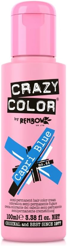 Crazy Color - Capri Blue série - 4x100ml - coloration capillaire intense, #44