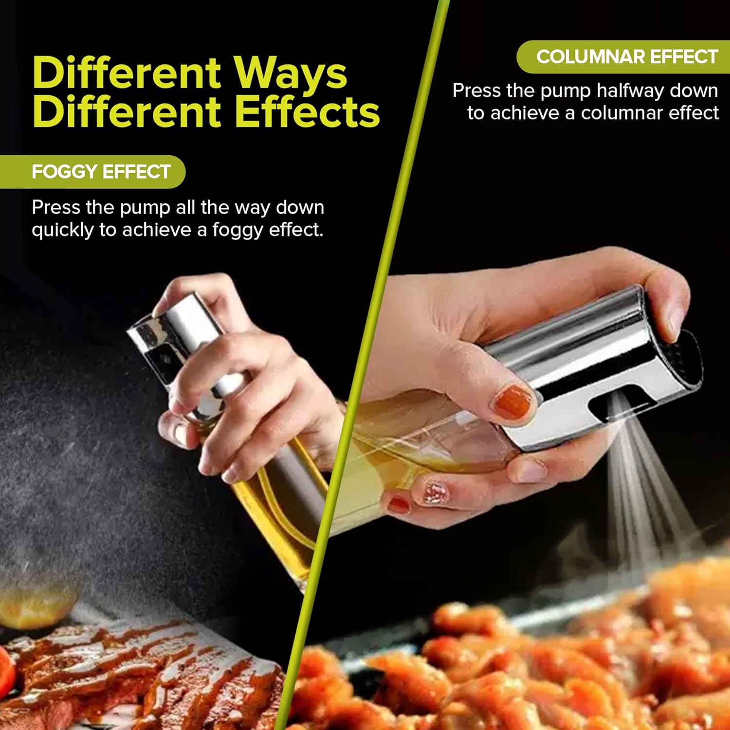 PORTENTUM - Pulvérisateur huile premium 100ml verre anti-goutte cuisine