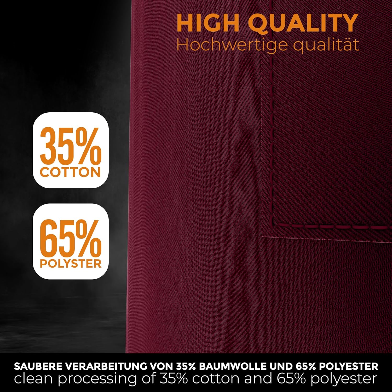 LEFUNDA - tablier cuisine étanche, 3 poches, lanières réglables, pro