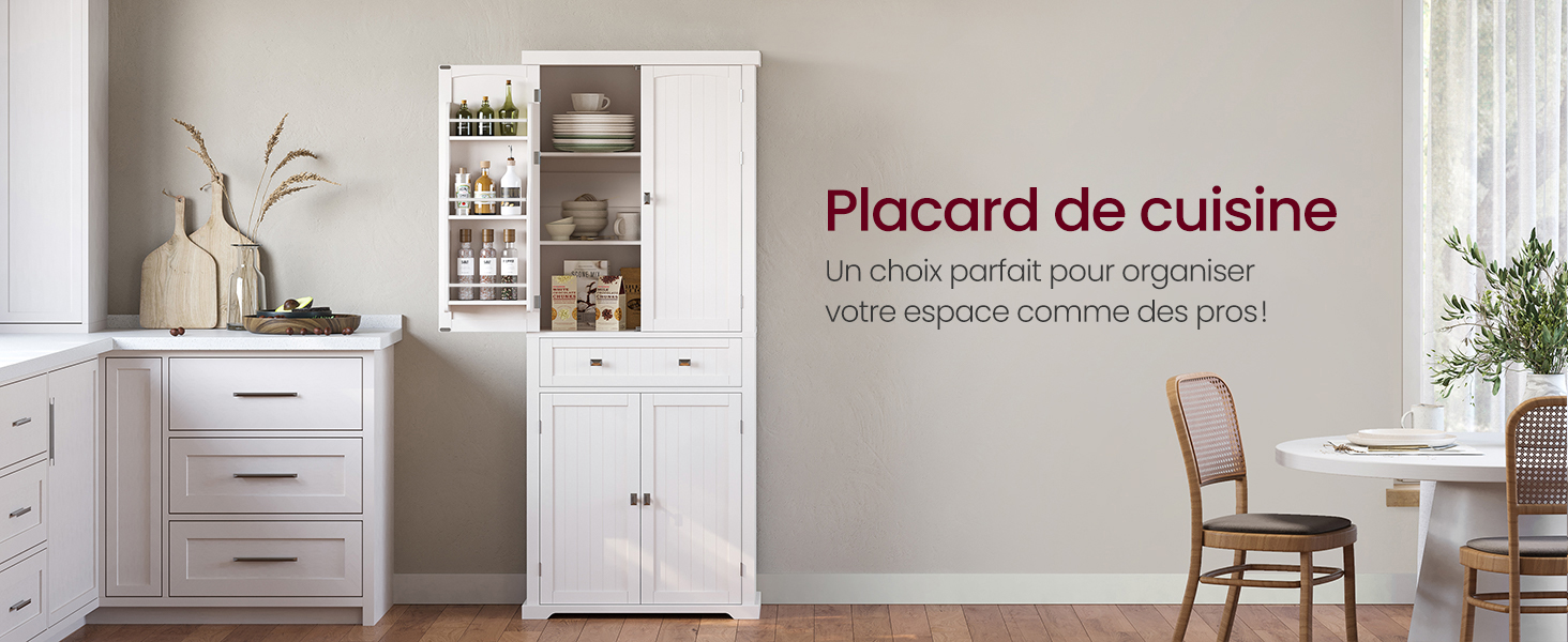 avec portes vitrées, tiroirs et étagères, positionnée contre un mur gris dans un espace repas lumineux