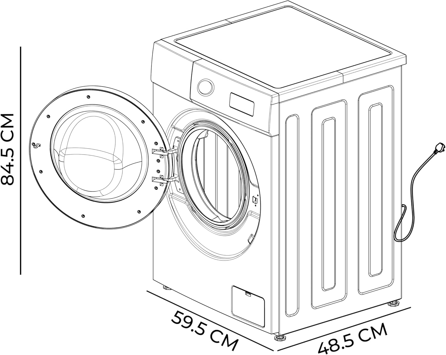 Cecotec - Bolero DressCode 7kg - 12 programmes, Inverter, 1400tr/min, vapeur - 7150