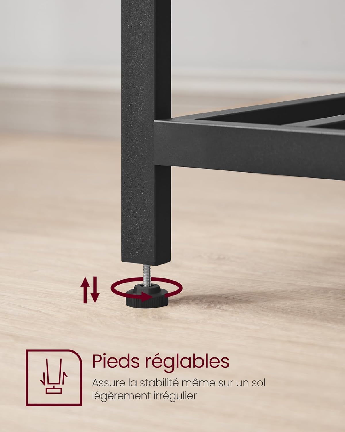 VASAGLE - îlot de cuisine industriel, 60x120x90 cm, 3 étages, KKI001B02