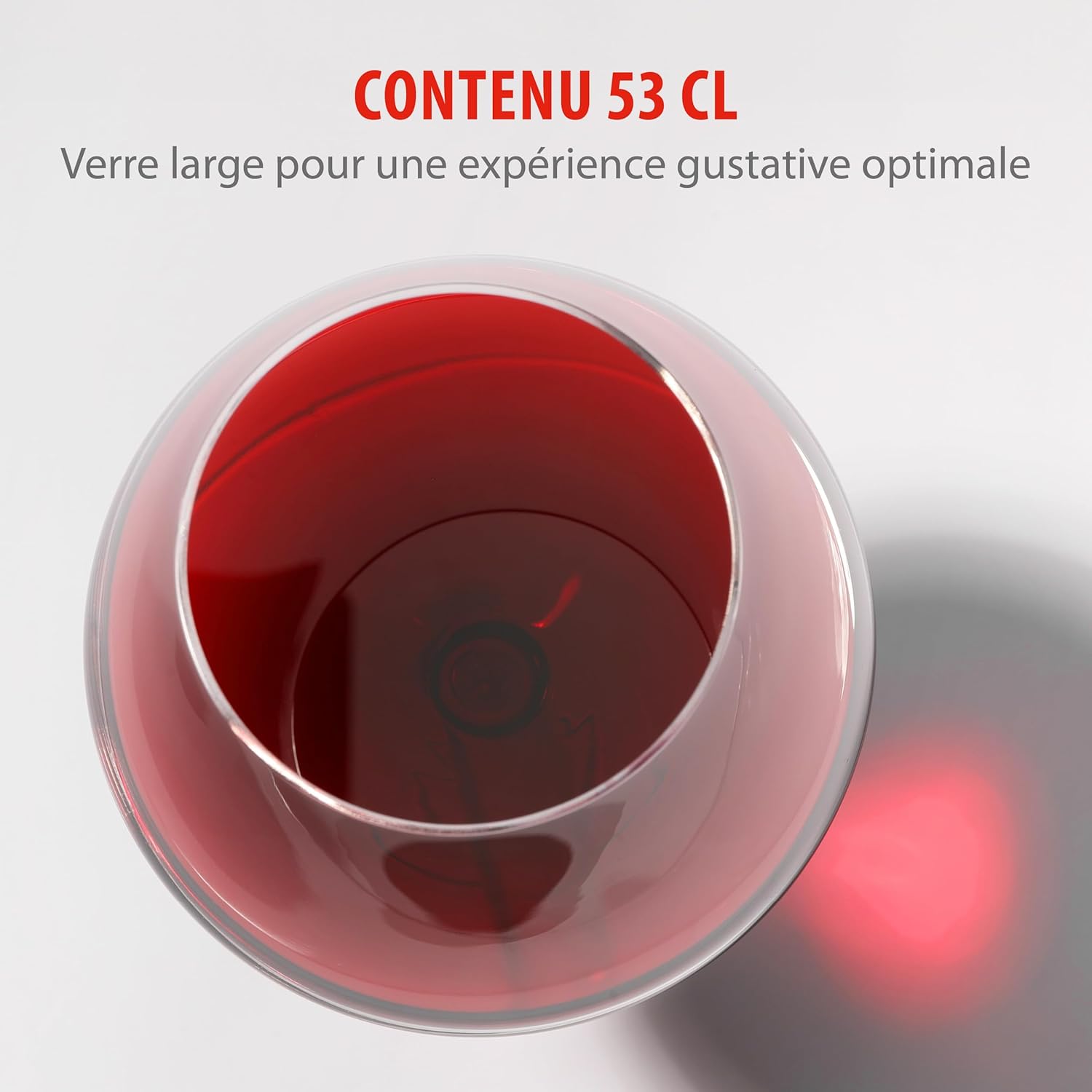 Alpina - verres à vin rouge - 53cl - lot de 6, lave-vaisselle, cadeau