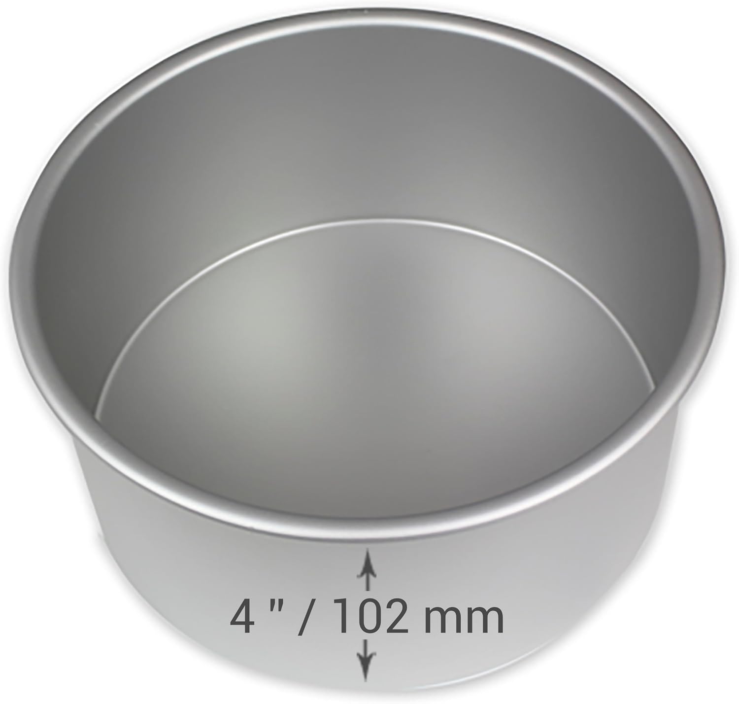 PME - moule rond aluminium anodisé - 203x102 mm - argenté