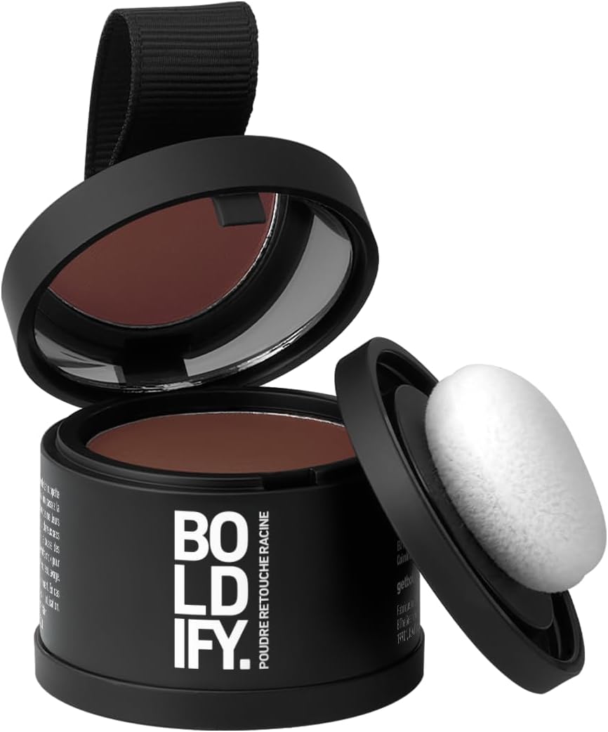 BOLDIFY - poudre racine cheveux Auburn - 4g - couvre gris instantané