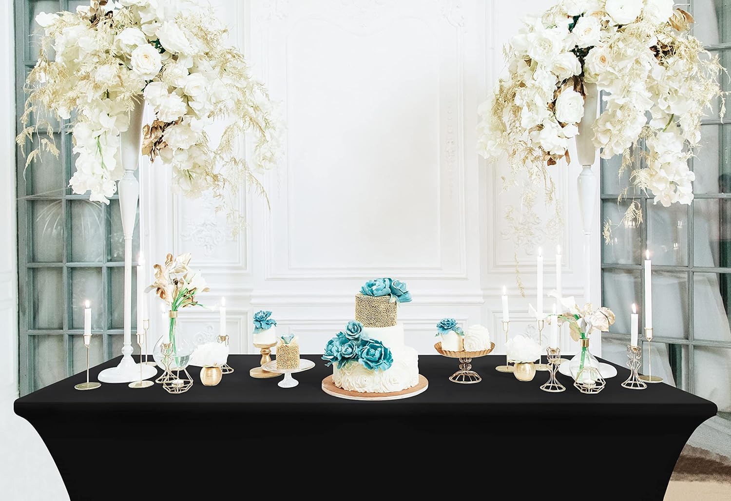 Utopia Kitchen - nappe extensible 183 cm - polyester spandex, lavable, lot de 2