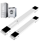 SOLEJAZZ Base de machine à laver avec frein, base réglable mobile pour lave-linge, sèche-linge, réfrigérateur...